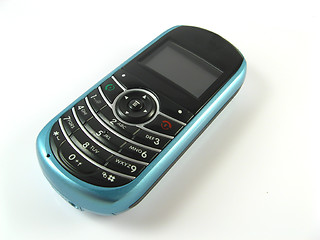 Image showing blue phone close-up