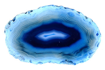 Image showing blue agate isolated