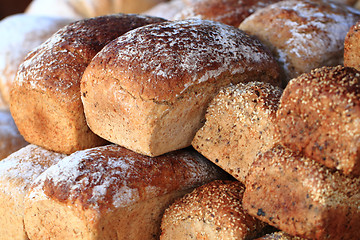 Image showing dark bread background