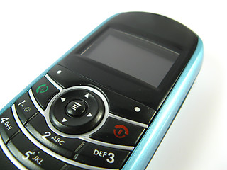 Image showing blue phone close-up