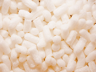 Image showing Retro look White polystyrene beads background