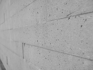 Image showing Black and white Grey concrete background