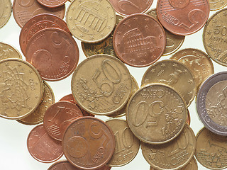 Image showing Euro coins