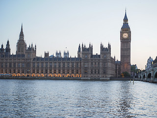 Image showing Houses of Parliament in London