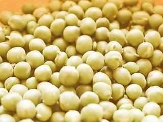 Image showing Retro looking Green peas