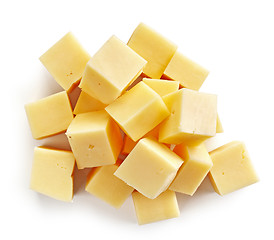 Image showing cheese cubes