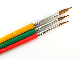 Image showing colored paintbrushes