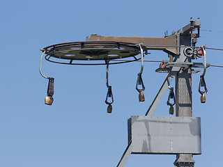 Image showing Alps cowbells on a skilift