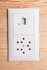 Image showing Power plug wall socket - Switzerland