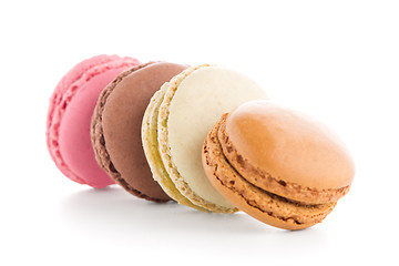 Image showing Colorful French Macarons