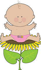 Image showing Sunflower Baby Girl