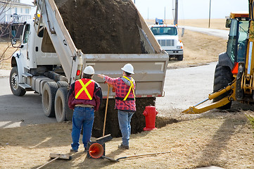 Image showing Dumping Gravel