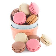 Image showing Colorful French Macarons