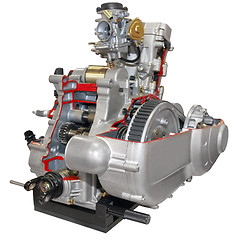 Image showing Motorcycle engine