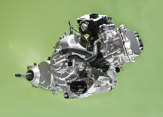 Image showing Moped engine