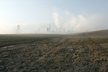 Image showing chemical factory mist