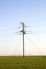 Image showing   high-voltage lines