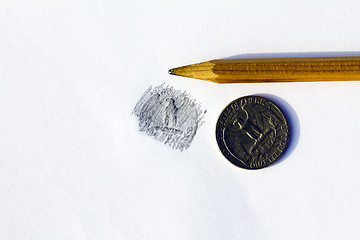 Image showing American coins