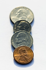 Image showing American coins
