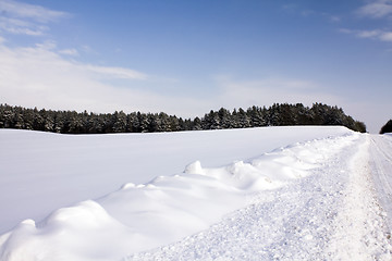 Image showing  road winter