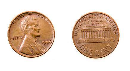 Image showing American coin  