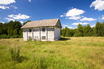 Image showing the old wooden building used as Mills