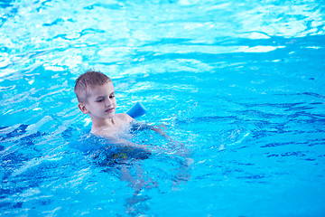 Image showing child on swimming poo