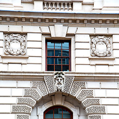 Image showing old architecture in england london europe wall and history