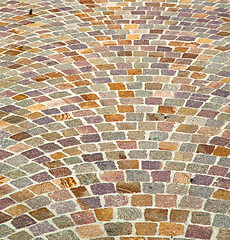 Image showing besnate street   italy  varese abstract   pavement and marble