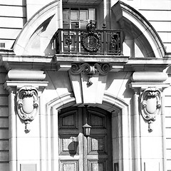 Image showing old architecture in england london europe wall and history