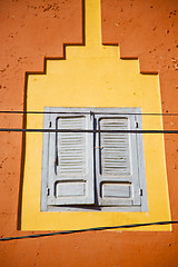 Image showing  window in morocco africa yellow orange
