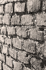 Image showing abstract step   brick in  italy old wall and texture material th