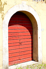 Image showing old   door    in italy   wood and nail
