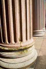 Image showing abstract old column in the  country  of  