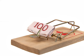 Image showing Money # 26 - in mousetrap