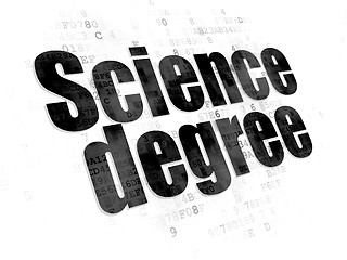 Image showing Science concept: Science Degree on Digital background