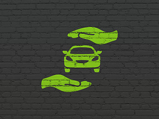 Image showing Insurance concept: Auto Insurance on wall background