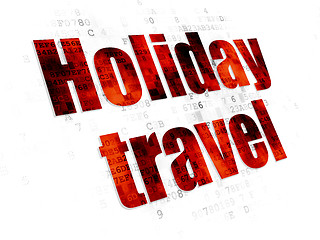 Image showing Tourism concept: Holiday Travel on Digital background