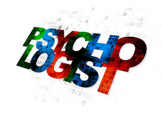 Image showing Healthcare concept: Psychologist on Digital background