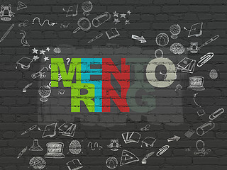 Image showing Education concept: Mentoring on wall background