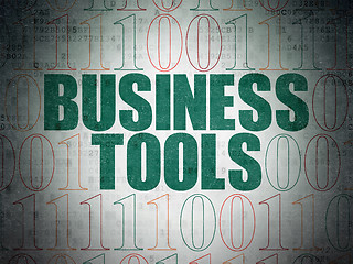Image showing Business concept: Business Tools on Digital Paper background