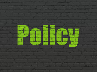 Image showing Insurance concept: Policy on wall background