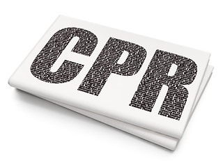 Image showing Healthcare concept: CPR on Blank Newspaper background