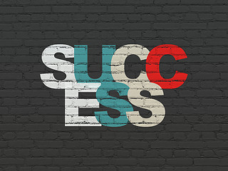 Image showing Business concept: Success on wall background