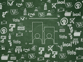 Image showing Politics concept: Election on School Board background