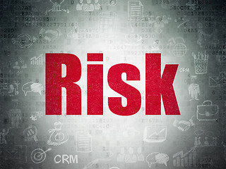 Image showing Business concept: Risk on Digital Paper background