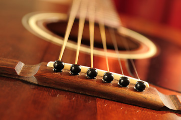 Image showing Guitar bridge