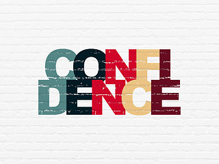 Image showing Finance concept: Confidence on wall background