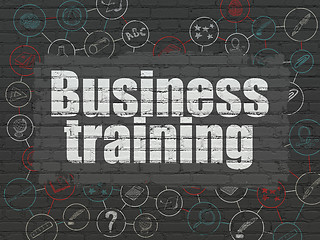 Image showing Learning concept: Business Training on wall background