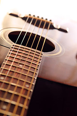 Image showing Guitar close up